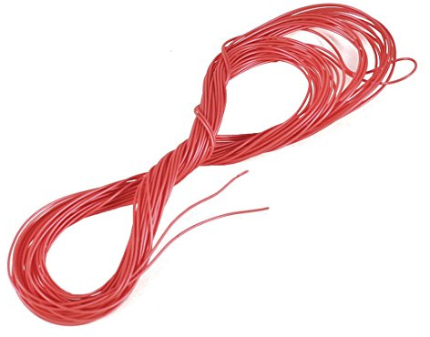 Aexit 5m 16Ft 24AWG Hi-Temp Hohe Tempreture PTFE Wrap Kabel Drahtseil Rot (bab04c33a1692a7e835a1e81b9c5a8da)