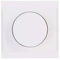Kopp Malta arktis-weiß, Universal-Dimmer mit Druck-Wechsel-Schalter für LED, Phasenan- und Phasenabschnitt, LED 3-100 Watt, Glühlampen 10-250 Watt, 846213080
