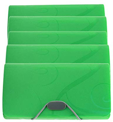 A6 13 Taschen Mini Fächermappe Akkordeon Datei Ordner Quittung Organizer Datei Taschen Ordner Rechnungen Dokument Brieftasche für Büro, Zuhause oder Schule – 5 Stück