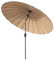 Angel Living 2.5m Shanghai Garden Umbrella Parasol with 14kg Garden Parasol Base (Beige)