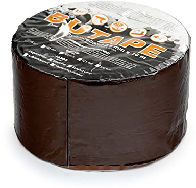 DQ-PP Dachdeckerband 100mm – 1 Rolle (10 Meter) – Farbe Braun – Abdichtband – Reparaturband – selbstklebendes – Dachband – Deckerband – Band – Dachreparaturband