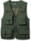 KTWOLEN Herren Anglerweste Sommer Leicht Schnelltrockenweste Funktionsweste Outdoor Fotografie Hundesport Weste Ärmellos Safari Weste mit Viele Taschen, Grün, XL