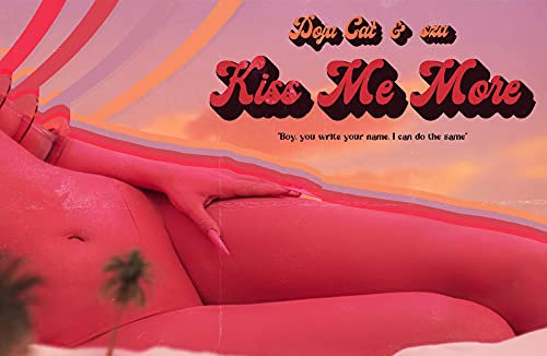 Trident Collection Doja Cat Vintage Poster Kiss Me More American Rapper Poster 30,5 x 45,7 cm