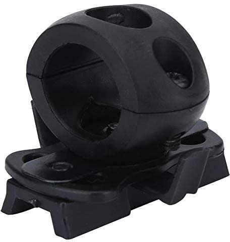 Tactical Helmet Flashlight Holder, Torch Flash Holder Mount for Rail Quick Release Portable Plastic Bracket with Screws Airsoft Fast Adjustable Light Accessories for Combat Games Hunting