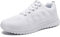 Youecci Damen Fitness Laufschuhe Atmungsaktive laufende Turnschuhe Sportschuhe Schnüren Hallenschuhe Leichtathletikschuhe Running Sneaker Gym Schuhe Weiß 40 EU