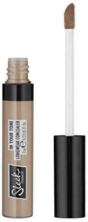 Sleek Makeup In Your Tone Longwear Concealer, versteckt Augenringe und deckt Hautunreinheiten ab, aufbaubare mittlere bis volle Abdeckung, 3 W, 7 ml