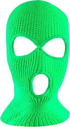 HshDUti Sturmhaube Gesichtsmasken 3-Loch, Winter Mundschutz für Männer & Frauen, Kaltes Wetter Hals Gaiter Ausrüstung für Skifahren, Snowboarden & Motorrad Reiten, Sturmhaube Skimasken, Thermo