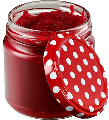 KADAX fi66 - Lot de 20 bocaux à confiture - 200 ml - Bocaux à confiture avec couvercle Twist-Off - Hermétiques et passent au lave-vaisselle - En verre épais
