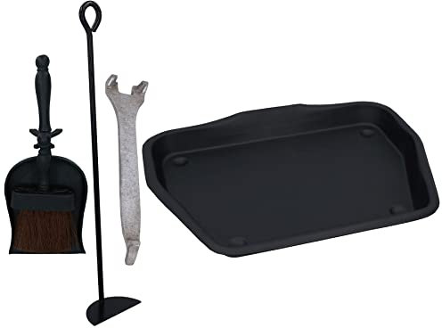 13 Metal Ashpan Ash Pan Tray For 18 Fireplace, Handle, Rake & Hearth Tidy