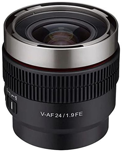 Rokinon Objectif Grand Angle Cine Auto Focus 24 mm T1.9 Plein Cadre pour Sony E (CAF24-NEX)