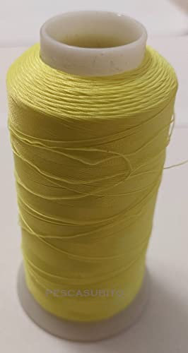 Bobina 2000Mt Filo Per Legature Anelli Canne Da Pesca Giallo Chiaro