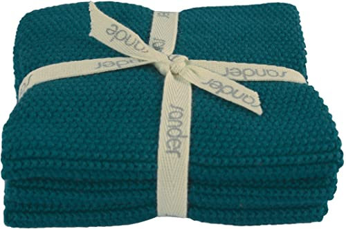 Sander Spültuch, Wischtuch Allstars - 3er Pack - 25 x 25cm (Fb. 44 - Petrol)