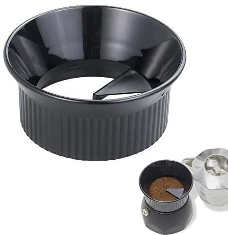 sciuU Distribuidor de Café para Moka Express, Compatible con Bialetti Cafetera Espresso, Anillo Embudo Dosificador, Accesorios para Cafetera 4-6 Tazas