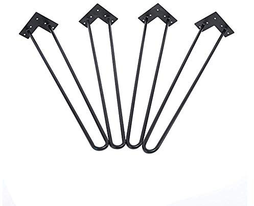 CAZARU Tischbeine aus Eisen, U-förmiges Tischgestell, lackierte Möbelfüße, Hardware-Stützfuß, Möbelzubehör, Höhe 30 cm