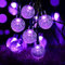 Lezonic Solar String Lights Outdoor, 50LED 7M/23Ft Fairy Lights, 8 Modes Waterproof Garden Lights for Home, Patio, Yard, Porch, Wedding, Party Decorations (Purple)