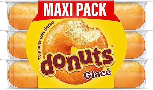Donuts Glacé - Rosquillas Cubierta con Crujiente Cobertura Glacé, 6 unidades de 52 g