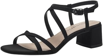 Tamaris Sandalette Textil weit | Die TAMARIS Damen Sandalette hat einen 5 cm hohen Blockabsatz und bietet dank ANTIshokk- und TOUCH-IT-Technologie.