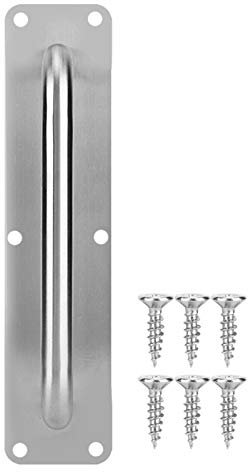 Schiebetürgriff, Edelstahl Pull-/Push Türgriffe mit Rückplatte, Robuste Zuggriffe, Hardware Für Badezimmer, Scheune, Schuppen, Toilette, Garagentor(Square)