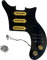 alljita Upgrade Vorverdrahtete Gitarre Pickguard Loaded SSS Single Coil Gold Pickups Schweißgeschirr Set Ersatz für rote spezielle Gitarrenteile