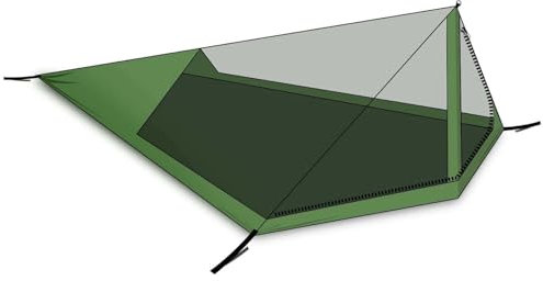 DD superleichtes Bikepacker Mesh Tent - Zelt mit Moskitonetz für Fahrradmontage olivgrün