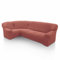SOFASKINS super elastischer ecksofa überzug, waschbar, hochwertig, atmungsaktiv, bequem und langlebig, Sofa überzug, Einfach anzubringen, Maße (340-540 cm), Farbe Koralle