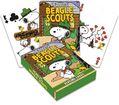 AQUARIUS Snoopy Beagle Scouts Spielkarten – Snoopy Beagle Scouts Themed Deck of Cards für Ihre Lieblingskartenspiele – Offiziell lizenzierte Peanuts Merchandise & Sammlerstücke