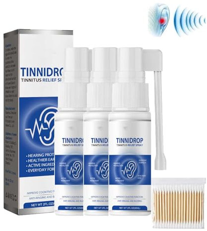 Tinnidrop Tinnitus Relief Spray,Tinnidrop Tinnitus Relief Drops,2024 New Tinnitus Relief for Ringing Ears-Spray,Tinnitus Relief for Ringing Ears, Ear Discomfort (3PCS)