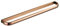 Porte-Serviettes de Salle de Bain en Laiton Euro, Porte-Serviettes de Bain Mural Longueur 57,5 ​​cm, Porte-Serviettes chromé for Salle de Bain, Cuisine, décoration d'intérieur-doré (Color : Rose Gold