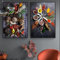 AWKFHF Tableau Décoration Murale Nordic Cuisine épices,Toile Peinture Impression sur Toile sans Cadres Affiche Cuisine (2X60X90CM,sans Cadre)