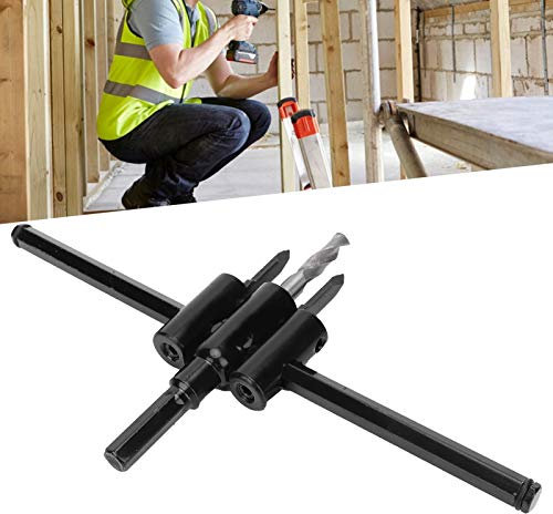 Foret de Scie Trépan de Trou Réglable Mèche Extensible à Bois 30-200 mm Cercle Réglable Cutter Scie Kit Ouvre-Trou en Acier Allié Pour Trou Rond Réglable Bois Contreplaqué Et Stratifié
