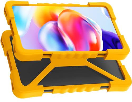 Custodia tablet 10 pollici universale Valido per Tablet pc da 8 a 11 misura universale Protezione durevole e antiscivolo cover tablet 10 pollici universale (Giallo)