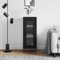 HETFTJN Sideboard, Vitrinenschrank Apothekerschrank Schuhschrank Schmal Flurschrank Geeignet für Office Dorm Flur Entrance Schwarz 34,5x34x90 cm Holzwerkstoff
