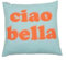David Fussenegger Kissenhülle Silvretta 'ciao bella' 50 x 50 cm Jade - Hellblau