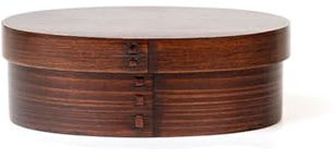 BBTISG Lonchera Bento de madera, estilo japonés, tradicional de madera natural, 3 compartimentos, vajilla para niños y adultos (marrón, redonda)