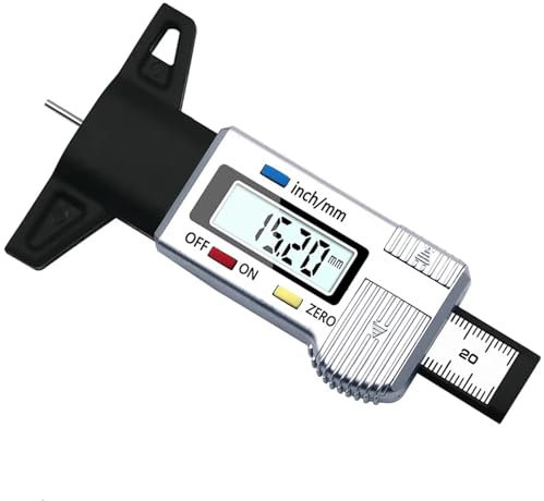 LSYHHXC Außenmikrometer Mikrometer-Profil for Instrumente, Kohlenstoffhöhe, for Messgerät, Werkzeug, Schnitzer, automatische Messtiefe, 0–25 mm, 0,01 mm, digitale Spitzen 23(Sliver)