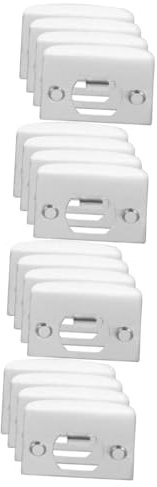 HOMOCONO 16pcs Stainless Steel Door Latches Strike Plates for Interior Doors Heavy Duty Locking Mechanism Enhanced Security and Privacy