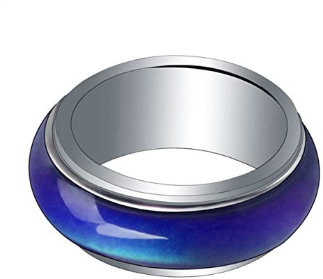 VALICLUD Thermochromer Ring, Herrenschmuck, Stimmungsringe für Herren, modische Ringe, Freundschaftsringe, verstellbare Ringe für Frauen, Stimmungsschmuck, Ringe für Männer, Cocktailringe, Ringe,