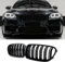 Jinpengyong F11 F10 Nieren Schwarz Front Nieren F10 Kühlergrill für BMW 5 Serie F10 F11 M5 2010-2017 Grill Doppel Rippen Links Rech (For 5er F10 2010-2017)