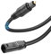 MEIRIYFA Cable alargador de audio óptico, 1,5 m, Toslink Digital Optical Audio Cable macho a hembra Cable de fibra óptica para cine en casa, barra de sonido TV Amplificador (Negro)