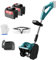 XoTiq Spazzaneve Elettrico a Batteria, spazzaneve Elettrico, Pala da Neve a Batteria, spazzaneve a Batteria Senza spazzole, Larghezza 28 cm, Batteria e Caricabatterie Inclusi, Ideale per marciapiedi