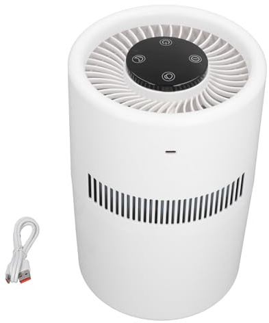 Sunicon Luftbefeuchter Schlafzimmer, 2-in-1 Luftreiniger und Luftbefeuchter, Air Purifier mit hocheffizientem Filter, leiser Verdunstungsbefeuchter mit 4 l Wassertank für Büro, Schlafzimmer