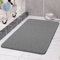 COSYLAND Duschmatte rutschfest 40 × 80cm - Duscheinlage rutschfest mit Ablauf - Weiche PVC-Luffa Antirutschmatte Badewanne - Schnell Trocknende Badematten - Grau