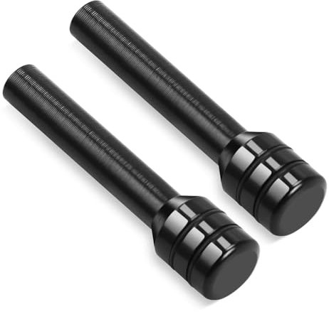 RAQXOLPB Compatible VW Transporter T5 Interior Door Lock Pull Pin Car Door Lift Bolt Black Metal Knob Push Button Lock Ambidextrous Snap-fit/Push-fit Door Lock (2pcs)