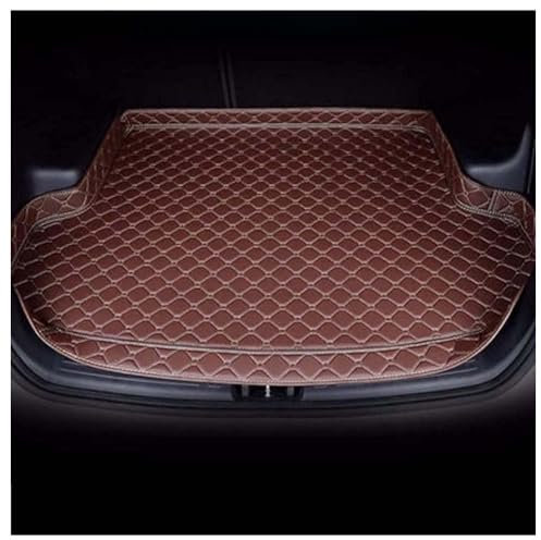LPOJUHBSWAR Auto Leder Kofferraummatten Für Hyundai i20 2014-2020, Antirutsch Staubdicht Kofferraumwanne Cargo Schutzmatte Interieur Zubehör,F/Coffee