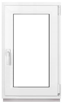 Framex Kellerfenster Fenster Kunststofffenster Weiß Breite x Höhe 55 x 90 cm (550 x 900 mm) 2-fach (32 mm) Dreh Kipp DIN Rechts - Premium - Alle Größen