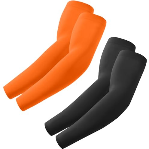 ROXUN Manicotti Braccia per Uomo e Donna Ideali per Padel Basket Pallavolo | maniche braccio unisex,protezione Upf 50+,nylon-spandex traspirante,polsino,antiscivolo per sport,guida e lavoro