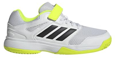 adidas Unisex Kids Speedcourt Indoor Kids Schuhe Cloud White/Core Black/Lucid Lemon 31