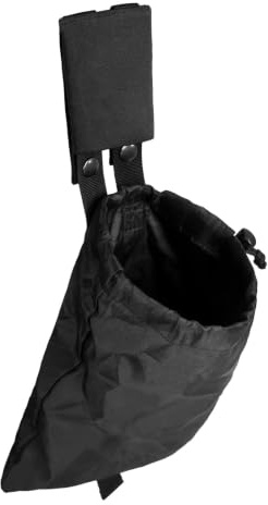 Pvnoocy Taktischer MOLLE Abwurfsack Dump Pouch mit Kordelzug Magazintasche Gürteltasche für Jagd Militär Polyester Dump Beutel 3,5L Fassungsvermögen（Schwarz）