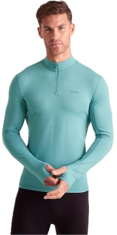 TOG24 Snowdon Men's Zip Neck Base Layer, Stylish Ultra Warm Temperature Regulating Thermal Underlayer, Anti Chafe Seams and Quick Moisture Wicking, Perfect for Running Hiking Biking Camping Skiing
