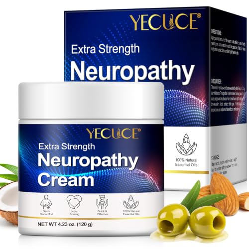 Neuropathy Nerve Relief Cream,Neuropathie-Nervenlinderungscreme, Extra Starke Neuropathie-Creme Zur Schmerzlinderung, Beruhigendes Massage-Gel Zur Linderung Von Schmerzen In Füßen, Beinen, Händen